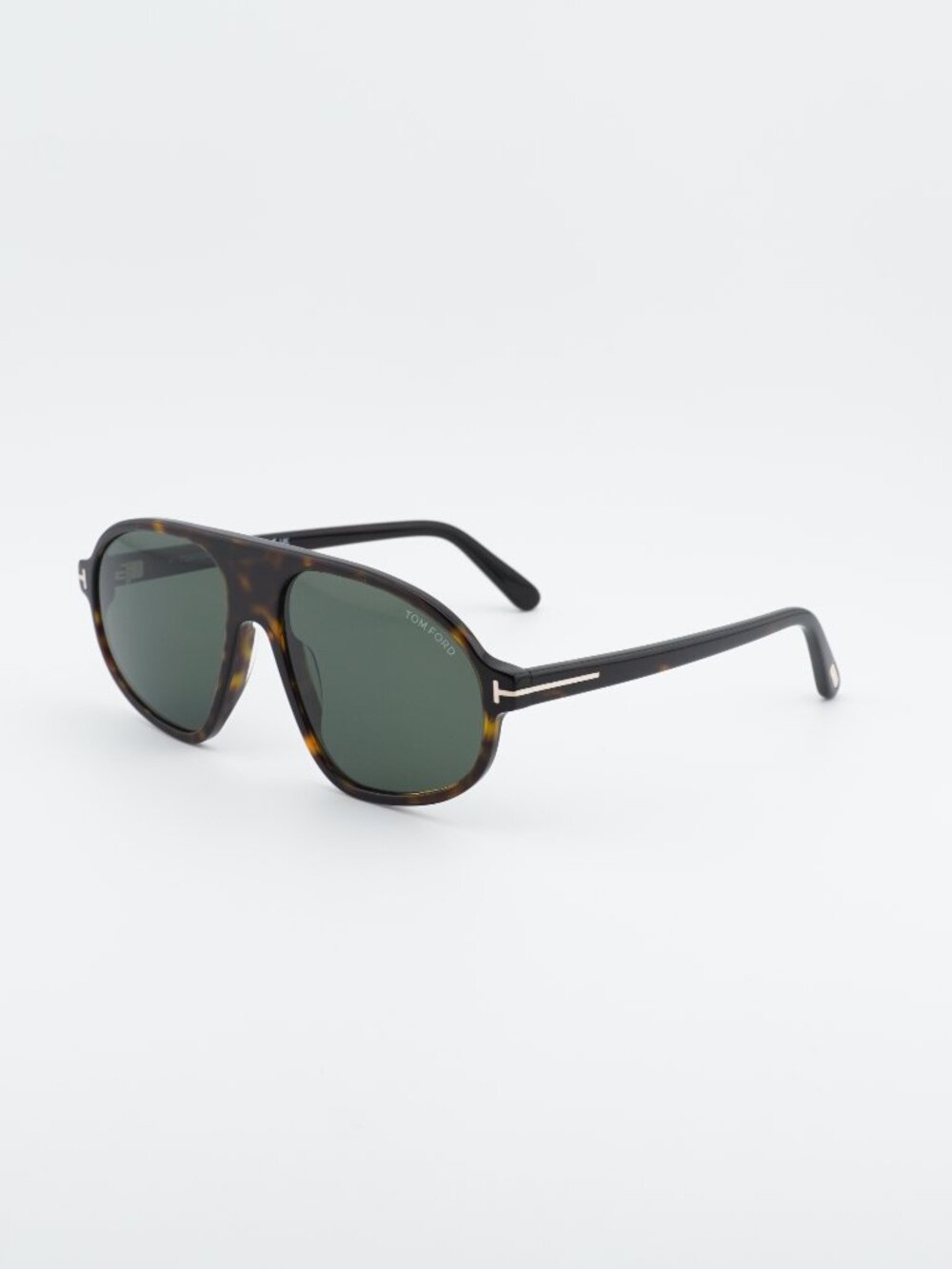 Tom Ford Tortoiseshell Frame Sunglasses with Green Lenses